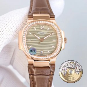 Patek Philippe Sporty and Elegant Parrot Shell Ladies Watch PP7118