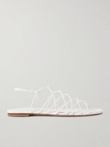 Gio knotted elastic and leather sandals