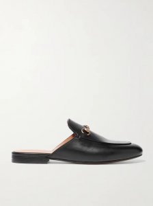 Princetown horsebit-detailed leather slippers