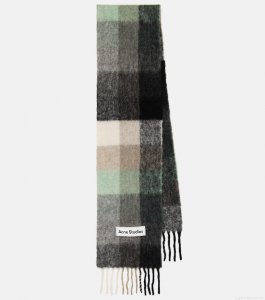 Acne StudiosChecked alpaca wool-blend scarf