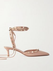 Rockstud 50 patent-leather pumps