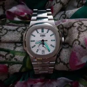 Patek Philippe Elegant Sports Nautilus Series (Parrot Fish) 5726 Annual Calendar Watch