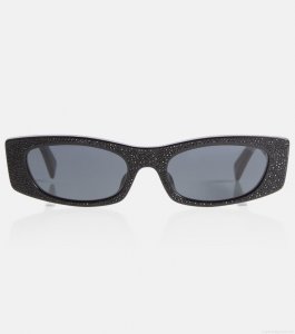 Celine EyewearEmbellished rectangular sunglasses