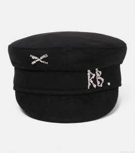 Ruslan BaginskiyEmbellished wool baker boy cap