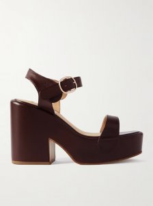 Iris leather platform sandals