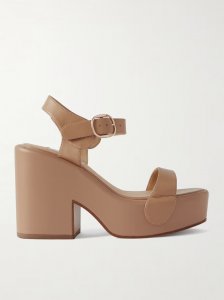 Iris leather platform sandals