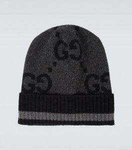 GucciGG knitted cashmere hat