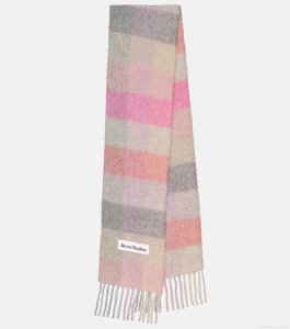 Acne StudiosChecked alpaca wool-blend scarf