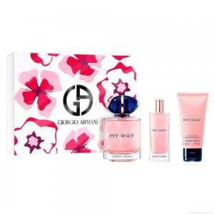 Kit Perfume Giorgio Armani My Way Eau de Parfum Feminino 90 ml + Miniatura 15 ml + Loção 50 ml