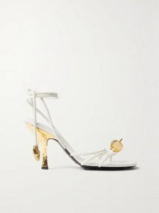 Adam embellished intrecciato leather sandals