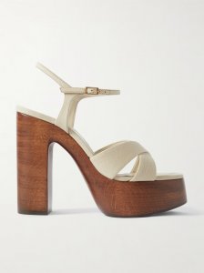 Bianca canvas platform sandals