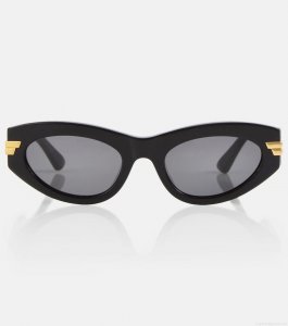 Bottega VenetaClassic oval sunglasses