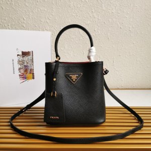 PRADA HANDBAG DOUBLE black