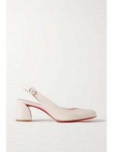 So Jane 55 patent-leather slingback pumps