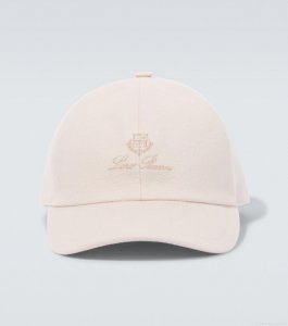 Loro PianaLogo cashmere velvet baseball cap