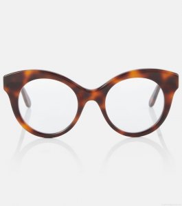 LoeweCurvy round glasses