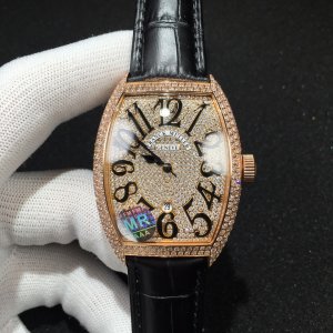 Franck Muller CASABLANCA-8880 B SC DT watch in 18K rose gold with diamond-set sky full of stars watch