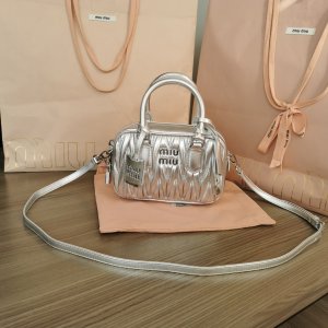 MIUMIU HANDBAG silver color