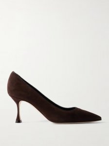 Osmaclo 70 suede pumps