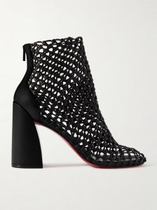 Porlibooty woven leather boots