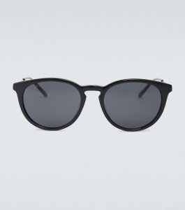 GucciRound acetate and metal sunglasses