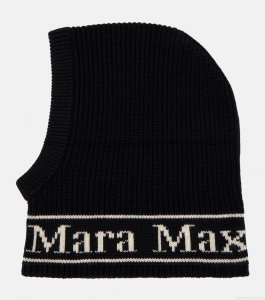 Max MaraGong logo wool ski mask