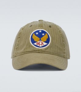 RRLEmbroidered cotton cap