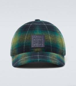 LoeweLogo tartan baseball cap