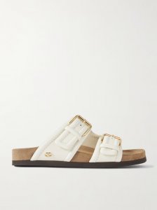 Fussfriend embellished leather slides