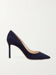 Romy 85 suede pumps