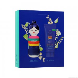 Kit Perfume Benetton Sisterland Blue Feminino Eau de Toilette 80 ml + Loção Corporal 75 ml