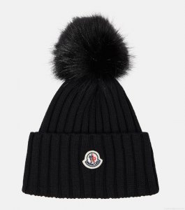 MonclerRibbed-knit wool beanie