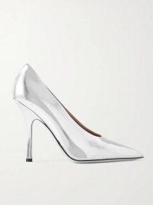 Nite-Out 110 mirrored-leather pumps