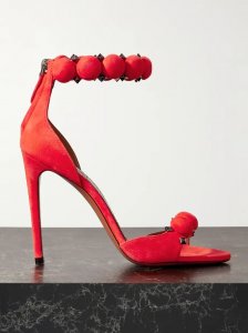 La Bombe 110 studded suede sandals