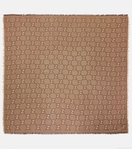 GucciGG cotton and silk jacquard scarf