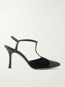 Turgimodhi 90 cutout leather and suede pumps