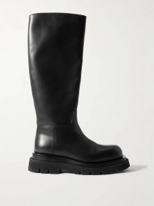 Shibuya leather knee boots