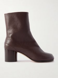 Tabi split-toe leather ankle boots