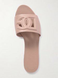 Bianca cutout leather slides