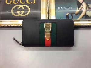 Gucci Sylvie Leather Zip Around Wallet (Varied Colors)