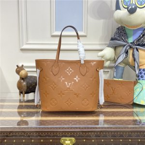 Louis Vuitton Neverfull MM Cognac Brown