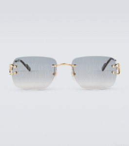 Cartier Eyewear CollectionMonogram rectangular sunglasses