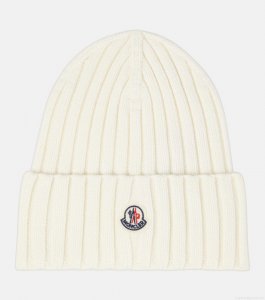 MonclerLogo virgin wool beanie