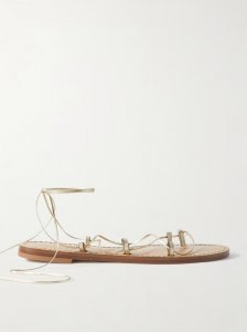 The Serengeti metallic leather sandals