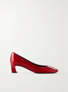 Decollete Trompette patent-leather pumps