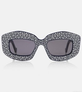 LoewePavé Screen embellished square sunglasses