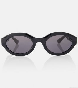 GucciMinimal GG oval sunglasses