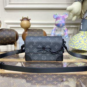 Louis Vuitton Steamer Wearable Wallet Monogram Eclipse Canvas