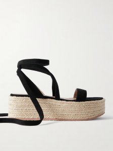 40 suede platform espadrilles