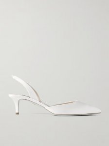 So Nude 50 satin slingback pumps